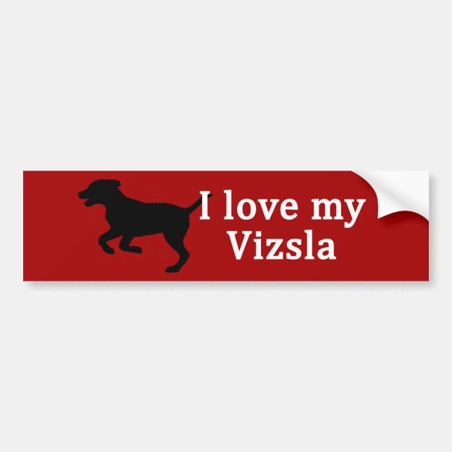 Vizsla Hund Kärlek Bildekal (Framsidan)