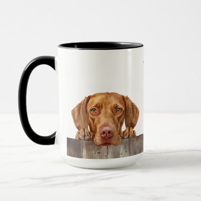 Vizsla Hund Mugg (Vänster)