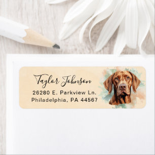Vizsla Hund Returadressetikett Returadress Etikett