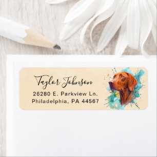 Vizsla Hund Returadressetikett Returadress Etikett
