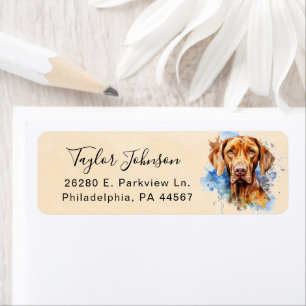 Vizsla Hund Returadressetikett Returadress Etikett