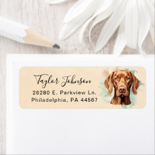 Vizsla Hund Returadressetikett Returadress Etikett