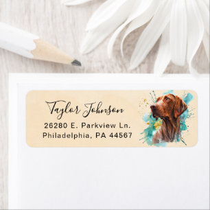 Vizsla Hund Returadressetikett Returadress Etikett