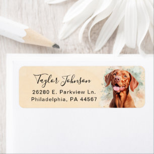 Vizsla Hund Returadressetikett Returadress Etikett