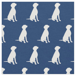 Vizsla Hund Silhouette Pet Navy Blue Tyg