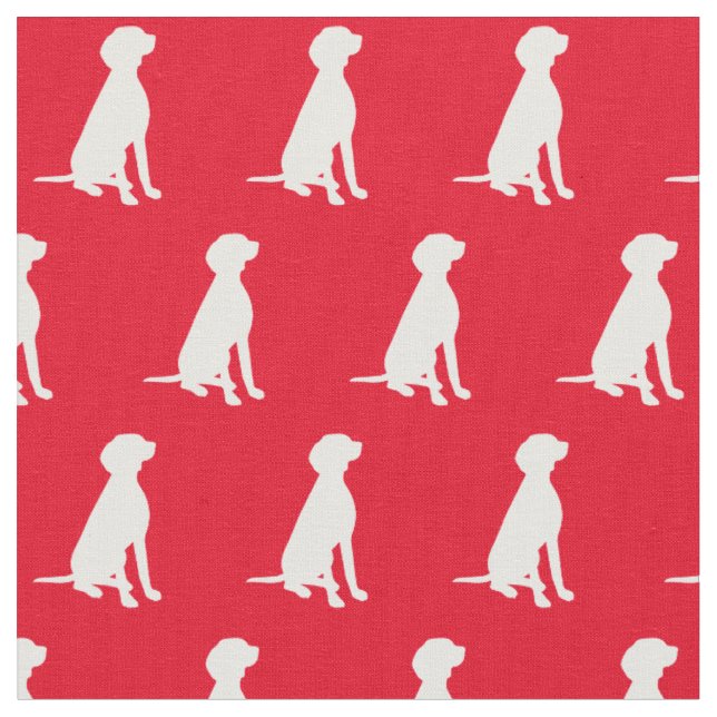 Vizsla Hund Silhouette Pet Red Tyg (Närbild)