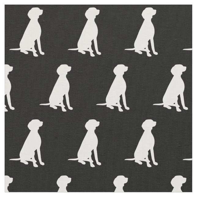 Vizsla Hund Silhouette Pet Tyg (Närbild)