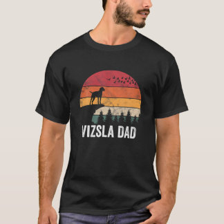 Vizsla Hund Sunset Retro Stil för manar Women T Sh Shirt