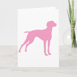 Vizsla hundSilhouette (rosor) Kort