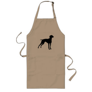 Vizsla hundSilhouette (svarten) Långt Förkläde