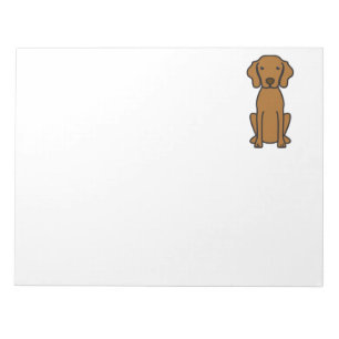 Vizsla hundtecknad anteckningsblock
