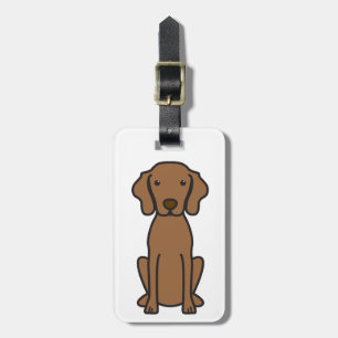 Vizsla hundtecknad bagagebricka