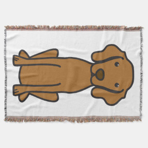 Vizsla hundtecknad filt