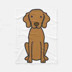 Vizsla hundtecknad fleecefilt