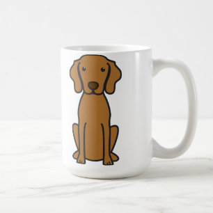Vizsla hundtecknad kaffemugg