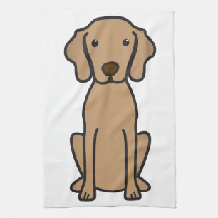 Vizsla hundtecknad kökshandduk