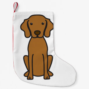 Vizsla hundtecknad liten julstrumpa