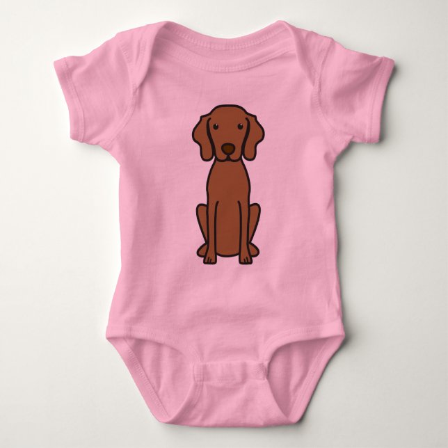 Vizsla hundtecknad t shirt (Framsida)