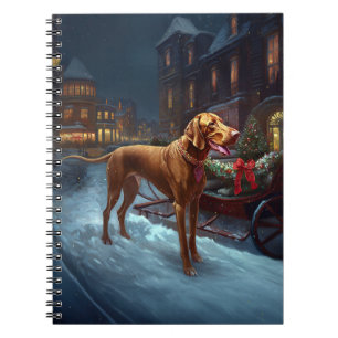 Vizsla Jul Festive Season Anteckningsbok