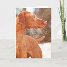 Vizsla Jul Greeting Cards Helgkort