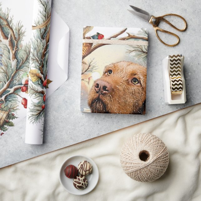Vizsla jul  presentpapper (Hantverk)