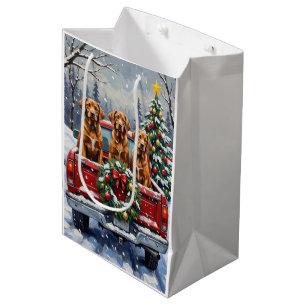 Vizsla jul röda lastbil julfirande