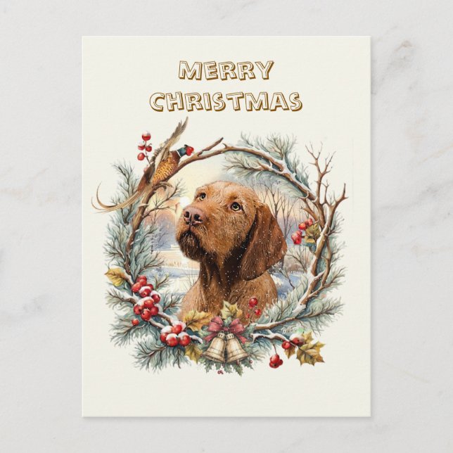 Vizsla jul  vykort (Framsida)