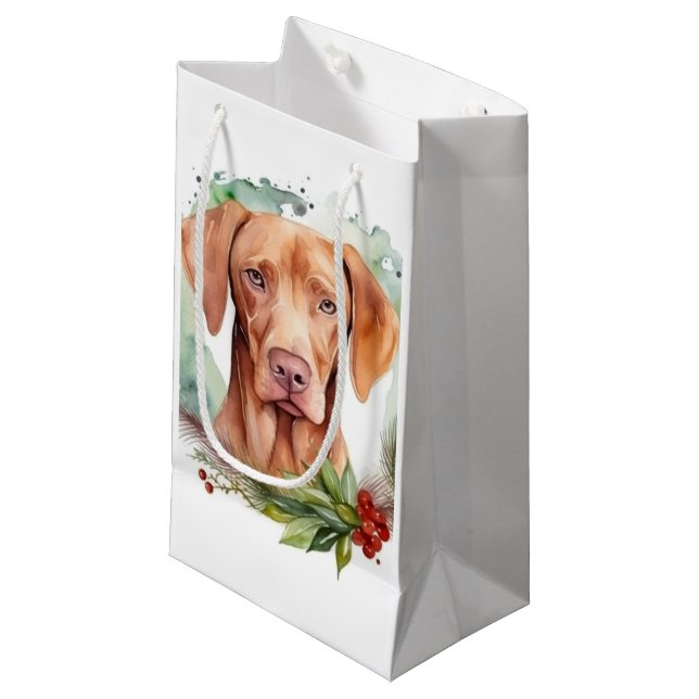 Vizsla Jul WAN Festive Valp (Framsidan Vinklad)