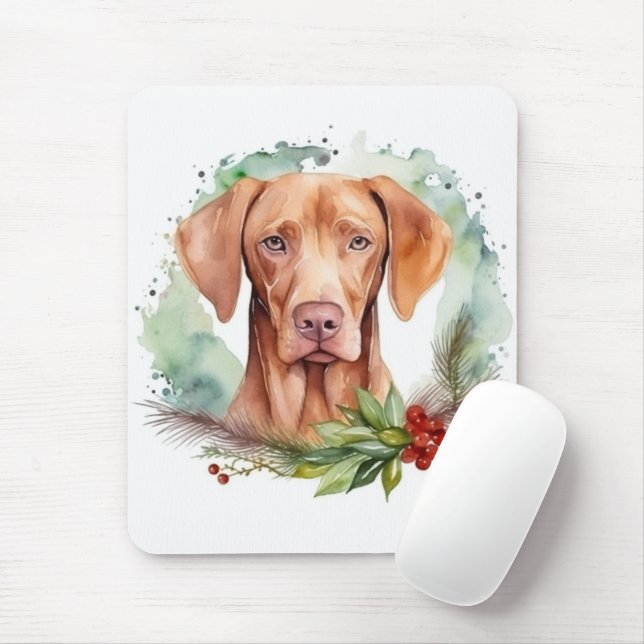 Vizsla Jul WAN Festive Valp Musmatta (Med mus)