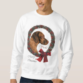 Vizsla julklappar lång ärmad tröja