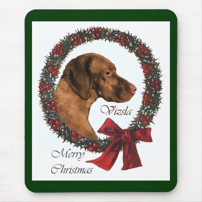 Vizsla julklappar musmatta (Framsidan)