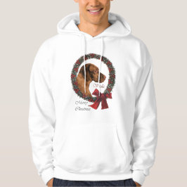 Vizsla julklappar sweatshirt med luva