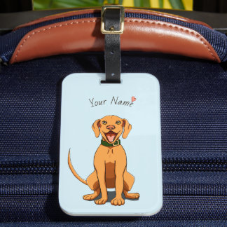Vizsla Kärlek Anpassade Luggage Tag Bagagebricka