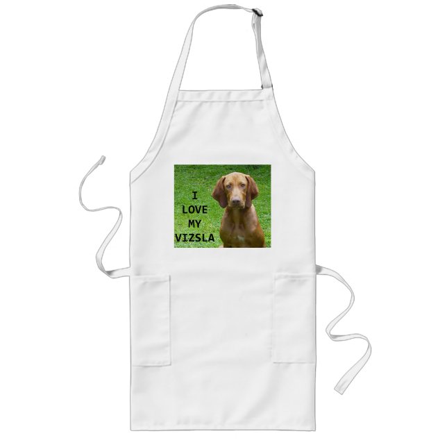 vizsla kärlek med bild långt förkläde (Framsidan)
