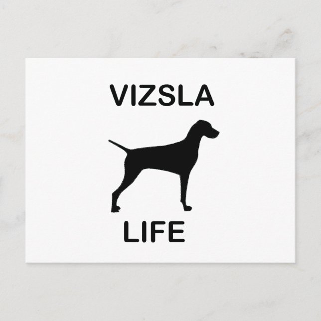 vizsla life vykort (Framsida)