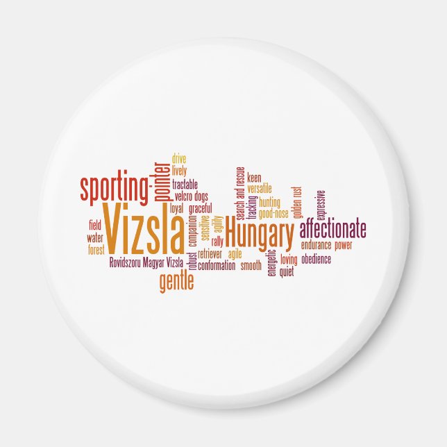 Vizsla Magnet (Framsidan)