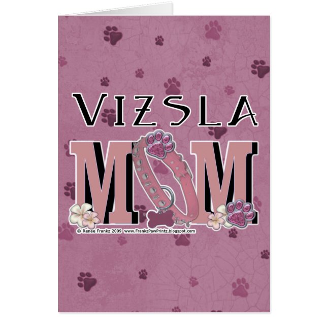 Vizsla MAMMA Hälsningskort (Framsidan)