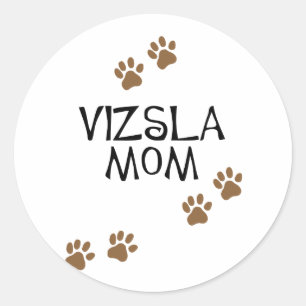 Vizsla Mamma Runt Klistermärke