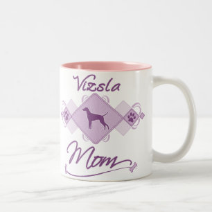 Vizsla mamma Två-Tonad mugg