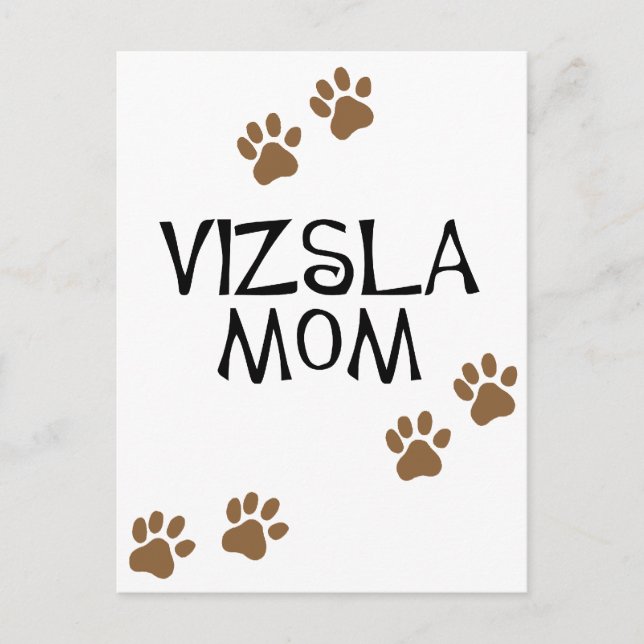 Vizsla Mamma Vykort (Framsida)