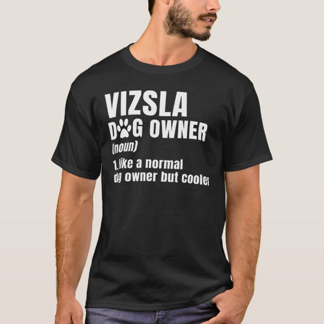 Vizsla Noun ungersk Hunting Hundar Breeders Päls P T Shirt (Framsida)