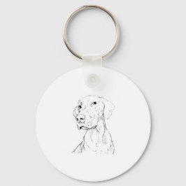 Vizsla-nyckelring – Minimalistisk present Nyckelring
