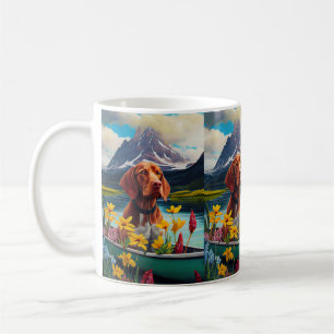 Vizsla på en Paddle: En scen Äventyr Kaffemugg