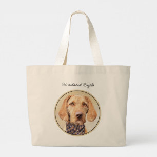 Vizsla Painting Cute Hund Art Jumbo Tygkasse