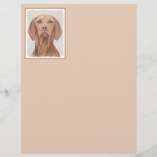 Vizsla Painting - Cute Original Hund Art (Framsida)