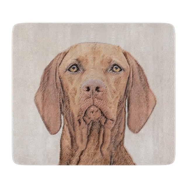 Vizsla Painting - Cute Original Hund Art (Framsidan)