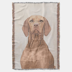 Vizsla Painting - Cute Original Hund Art Mysfilt