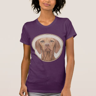 Vizsla Painting - Cute Original Hund Art T Shirt