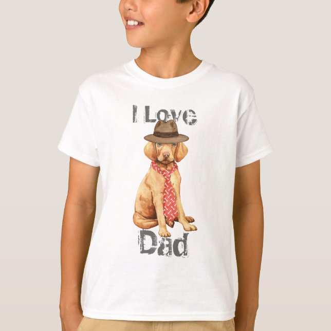 Vizsla Pappa Tee Shirt (Framsida)