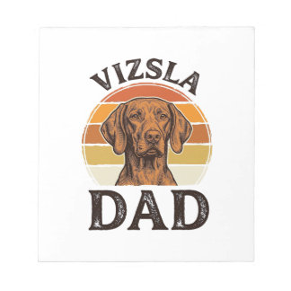 Vizsla Pappa Vintage Gravyr Hund Design_1 Anteckningsblock